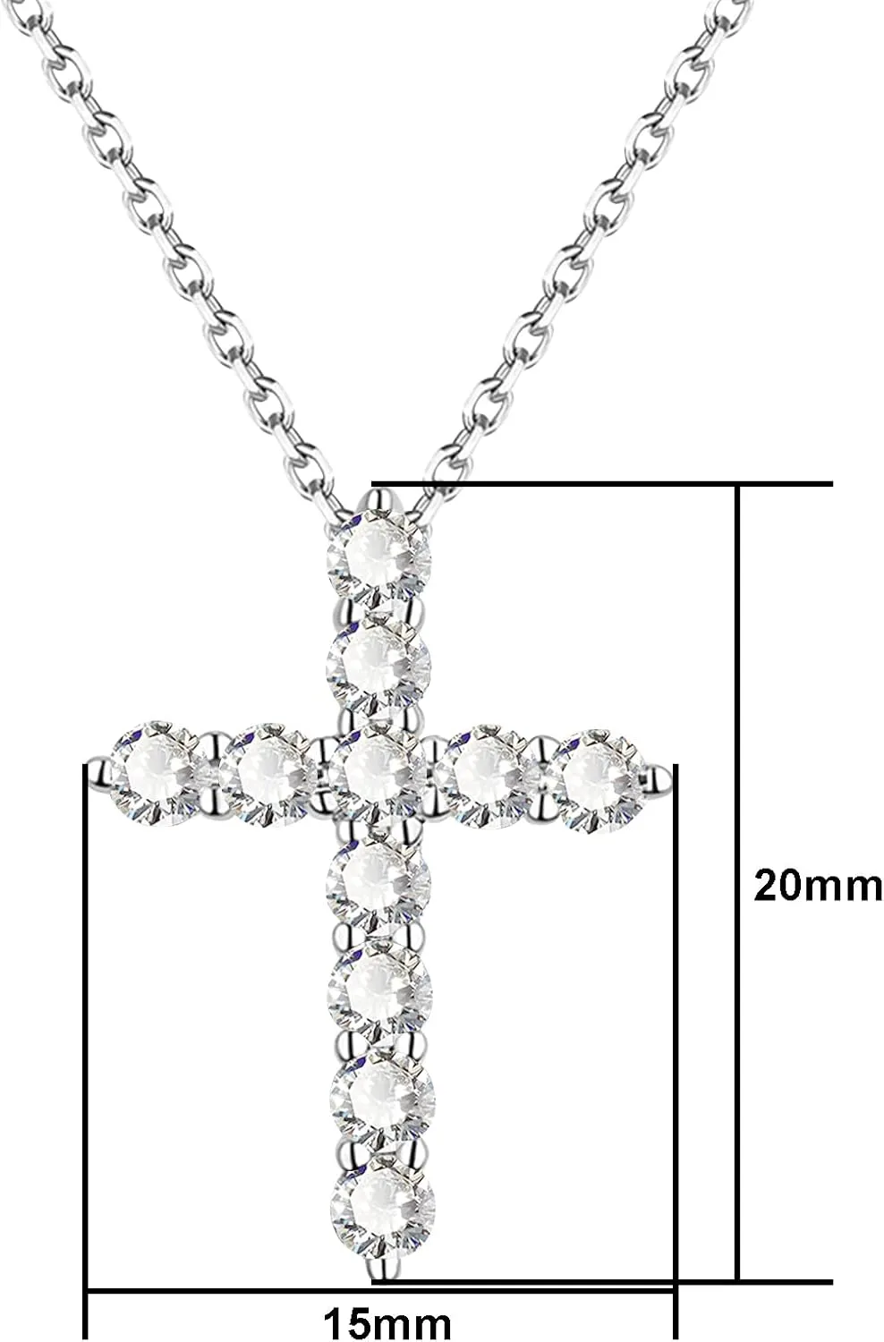 Sterling Silver Cross Necklace for Men and Women | Cross Pendant | Gold Necklaces for Women