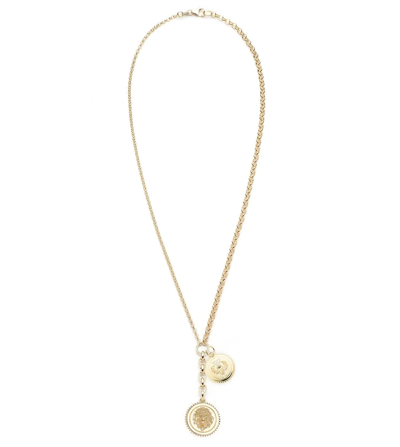 Strength & Protection : Medium Mixed Belcher Extension Chain Necklace