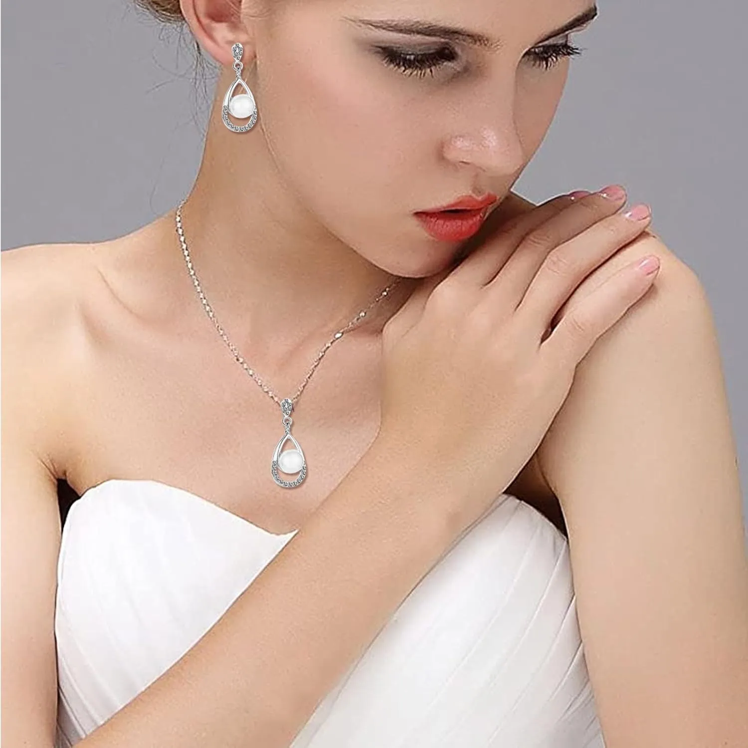 Trendy Necklaces for Women Y Lariat Necklace Pearl Choker Necklace Boho Seed Bead Necklace Birthday Christmas Jewelry Gifts