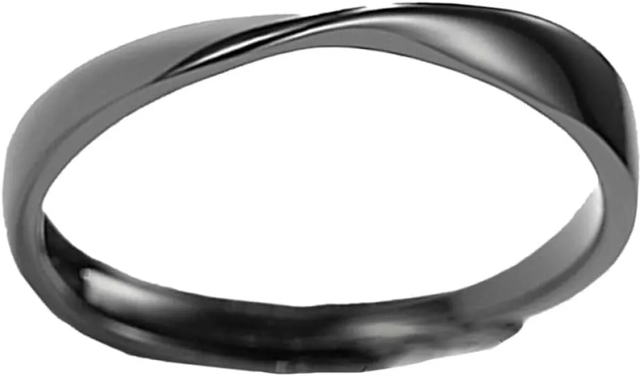VALICLUD Silver Couple Ring Decorative Open Finger Ring for Men for Long Distance Relationships Durable Stylish Design