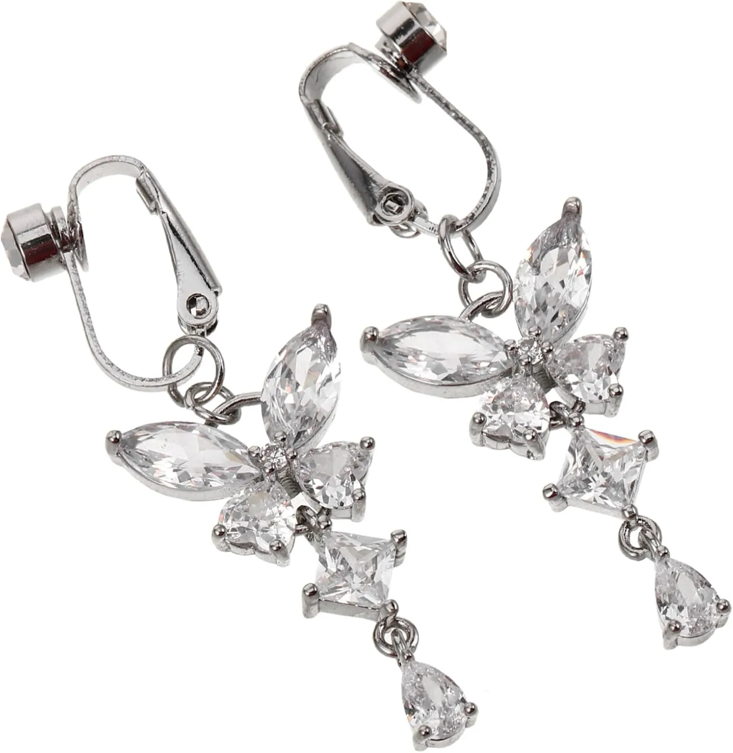 VANZACK 2pcs Flower Belly Rings for Women Metal Belly Button Decor Jewelry Navel Rings for Parties Beach Wear and Everyday Fashion