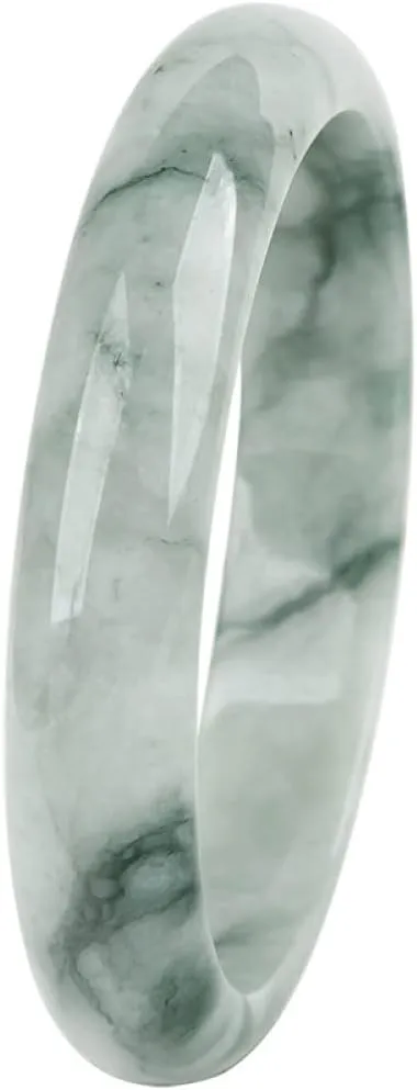 Women's Bracelet, Natural Grade A Jade Jade Bangle Bracelet, Floating Flower Jade Bracelet Style,for Friends, with Jewelry Box, 56-60mm,60mm,