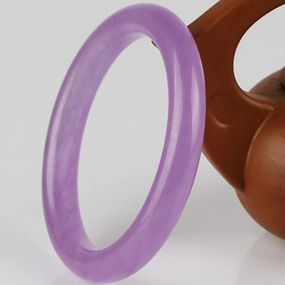 YASHUNJIA- Natural Bangle Purple Thin Round Women's Thin Bar Jewelry, Women's Bracelet