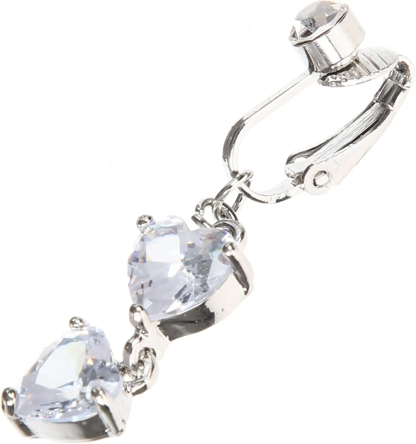 Zircon Dangling Belly Button Ring Non Pierced Belly Ring for Women Creative Navel Jewelry Lightweight Comfortable Body Accessory Present